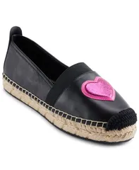 カール ラガーフェルド レディース シューズ パンプス KARLAGERFELD PARIS Womens Manika Heart Patch Espadrille Flats Black ブラックのサムネイル