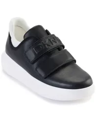 ダナ キャラン ニューヨーク レディース シューズ スニーカー プラットフォーム DKNY Womens Jamiah Platform Sneakers Black and White ホワイトのサムネイル