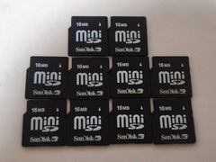 SanDisk miniSDカード 16MB 10枚セット ミニSD メモリーカード サン 