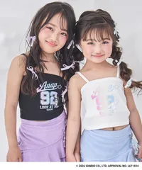 【新品】ANAP KIDS シナモロール・クロミ　ナンバリング キャミソール　シナモンのサムネイル