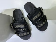 LOVEHUNTER厚底スタッズサンダル黒白LL28cmY2Kメンズ - メルカリ