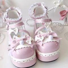 Angelic Pretty 宝石リボンシューズ ラベンダー - メルカリ