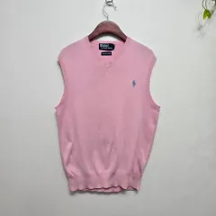 POLO RALPH LAUREN ポロラルフローレン Vネック ピマコットン ニット ベストのサムネイル