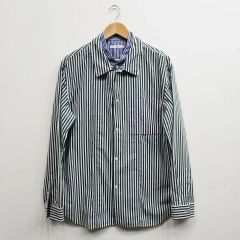 sacai サカイ レイヤードカラー ドローコード シャツ ネイビー サイズ1