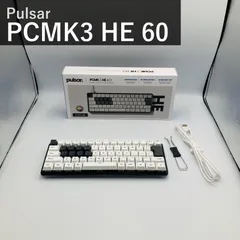 Pulsar Gaming Gears パルサー PCMK3HE 60 ゲーミングキーボード ホワイト PCMK3HE611W JIS日本語配列 65キー 磁気スイッチ ホール効果 8Kポーリングレート 35Kスキャン 国内正規品のサムネイル