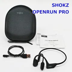 SHOKZ OPENRUN PRO 骨伝導 ヘッドホン Bluetooth 5.1 ハイエンドモデル ブラック 10時間連続再生 オープンラン プロ ショックス R2606-185のサムネイル