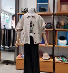 新品未使用】ウツクシルエット ダブルジャケット モカ Lサイズ 完売品