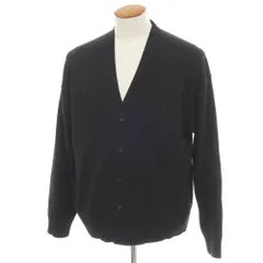 【中古】エイトン ATON 和紙ウール ニット カーディガン ブラック【サイズ4】【メンズ】のサムネイル