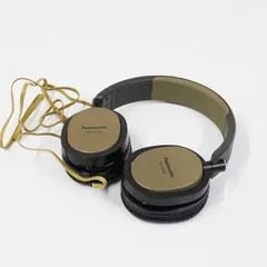 Panasonic RP-HX550 ステレオヘッドホン USED品 本体のみ 有線接続 密閉型ダイナミック パナソニック ゴールド 完動品 V2108のサムネイル