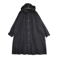 nest Robe 01153-1182 リネン フード コート ブラック レディース ネストローブ【中古】6-0617M∞のサムネイル