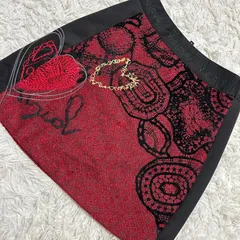 Desigual 柄スカート ブラック 36 大人 高級感 オシャレ 華やかのサムネイル