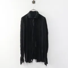 Archive センソユニコ ネロ Sensounico NERO フラワー刺繍 ストレッチチュール長袖シャツ 38 ブラック┃花柄【2400015033594】のサムネイル