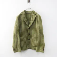美品 定価110000円 45R フォーティーファイブアール コットンツイードの四角ジャケット 2 グリーン系┃ブレザー【2400015039022】のサムネイル