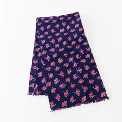 極美品 オールドマンズテーラー R&D.M.Co- UNION FLAG ガーゼショール＼ネイビー ユニオンフラッグ 大判 ストール【2400015029139】のサムネイル