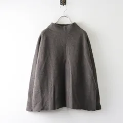 エヴァムエヴァ evam eva ウールアンゴラハイネックプルオーバーニット モカグレー┃トップスセーター【2400015018447】のサムネイル