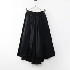 美品 ドレステリア DRESSTERIOR コットンサテン タックギャザースカート 36 ブラック／ボトムス ミディ丈【2400015041971】のサムネイル