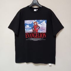 미품 FRUIT OF THE LOOM×에반게리온 콜라보 반소매 T셔츠 RADIO EVA 아스카 블랙 사이즈 L