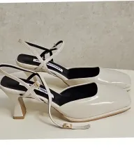 未使用 ジルバイジル スチュアート ストラップ 힐 アイボリー 250のサムネイル