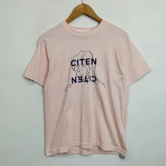 CITEN シテン CONVENIENCE YOUNG コンビニエンスヤング コラボ 半袖 Tシャツ フロント プリント アート グラフィック ロゴ ミニマル ピンク サイズS F775のサムネイル