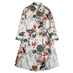 未使用 FENDI フェンディ 19aw ナイロン ステンカラーコート グラフィックコラージュ FFロゴ ライトアウター 48 マルチカラー メンズ 古着 中古 USEDのサムネイル