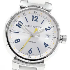 ルイ・ヴィトン LOUIS VUITTON Q113M タンブール GMT デイト 自動巻き メンズ 良品 箱・保証書付き_967783のサムネイル