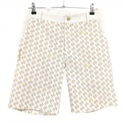 未使用 レザレクション 白xオレンジ ゴルフショートパンツ Lサイズ