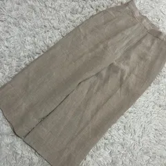 AFFEZIONE レーヨンパンツ ベージュ M カジュアル シンプル 着回しのサムネイル
