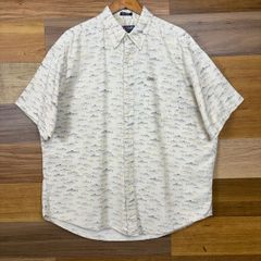 60s KENTFIELD アロハシャツ カスリ柄 ヨット カモメ アート柄 - メルカリ