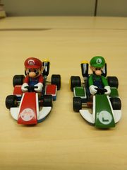 ☆5366 C5-33 マリオカート ミニカー フィギュア マリオ ルイージ 2点