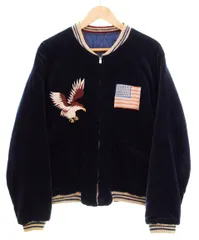 テイラー東洋 TAILOR TOYO COLLECTERS SELECTION LIMITED EDITION SOUVENIR IWOJIMA 港商 硫黄島 別珍 スカジャン スーベニア TT10797 大 ジャケット ネイビー 103MT-4900のサムネイル