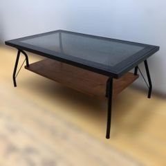 Francfranc ガラステーブル ローテーブル メリオルコーヒーテーブル