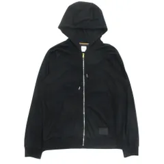 美品 Paul Smith ポールスミス Cropped Logo クロップド ロゴ パーカ ジップアップ スウェット サイズXL 黒 ブラック メンズ 古着 中古 USEDのサムネイル
