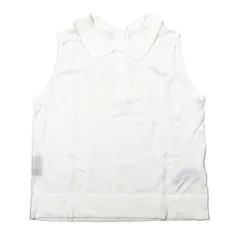 美品 JOHN SMEDLEY ジョンスメドレー GENNIE ジーニー 30G ノースリーブ ポロシャツ ニット セーター コットン ホワイト S レディース 古着 中古 USEDのサムネイル