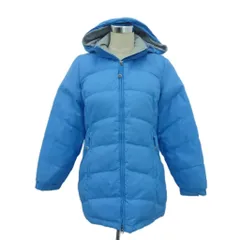 エルエルビーン L.L.BEAN ダウンジャケット ロング丈 XS 青 ブルー フード付き /HO22 ■GY74のサムネイル