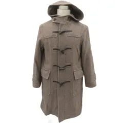 グリーンレーベルリラクシング ユナイテッドアローズ green label relaxing ダッフルコート ロング丈 S ブラウン フード付 ヘリンボーン柄 3125-120-0972 /SY38 ■GY74のサムネイル