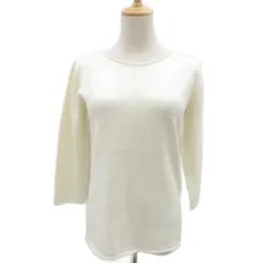アルマーニ コレツィオーニ ARMANI COLLEZIONI ニット セーター 七分袖 10 ウール シルク混 アイボリー /SM20 ■GY74のサムネイル