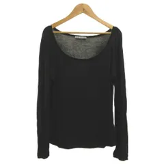 イッセイミヤケ ISSEY MIYAKE カットソー 2 黒 ブラック 無地 ラウンドネック 長袖 /RN ■ECC006のサムネイル
