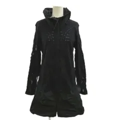 ヒロココシノ HIROKO KOSHINO メッシュジャケット 上着 38 黒 ブラック ハイネック 長袖 /RN ■ECC006のサムネイル