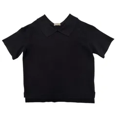 【定価19,800円】【Mサイズ】MARGARET HOWELL コットン リネン ピケ ジャージー トップ オーバーシルエット ポロシャツ 578-2168005 カットソー マーガレットハウエルのサムネイル