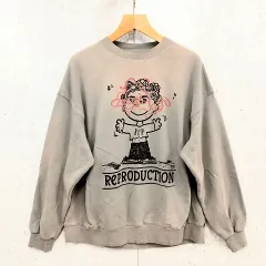 CIAOPANIC チャオパニック スウェット ダメージ加工 色落ち加工 ユニセックス トレーナー グレー Fサイズ 〇◇☆のサムネイル