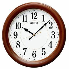 SEIKO セイコー 壁掛け時計 大型 ステンレス枠 KH408S 新品電池付