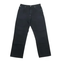 良品 PHAT FARM ファットファーム ストレートシルエット ワイド デニム パンツ ジーンズ ジーパン Gパン 34 黒 ブラック メンズ 古着 中古 USEDのサムネイル