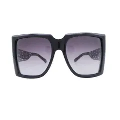 良品 KAREN WALKER カレンウォーカー Optimist ビッグフレーム サングラス アイウェア スクエア型 メガネ 黒 ブラック レディース 古着 中古 USEDのサムネイル