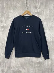 TOMMY HILFIGER トミーヒルフィガー 裏起毛 刺繍 ロゴ スウェット sizeS/濃紺 ◆■ レディースのサムネイル