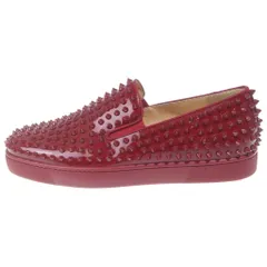 CHRISTIAN LOUBOUTIN (クリスチャンルブタン) ROLLERBOY SPIKES ローラーボーイスパイク スタッズデザイン スリッポン ローファー レッドのサムネイル