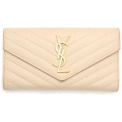 24時間以内発送】 サンローラン YSL 長財布 カサンドラ Vステッチ