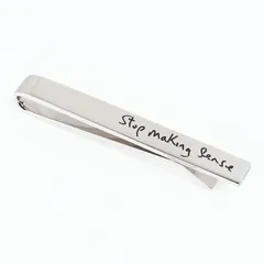 新品 ポールスミス Paul Smith タイバー タイピン ネクタイピン Step Making Sense メンズ シルバー TPIN WQUOTE 1Aのサムネイル