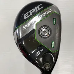 キャロウェイ　EPIC SUPER HYBRID　18度　SteelFiber fc 75　F4フレックス　ユーティリティ　中古【最短即日発送】のサムネイル