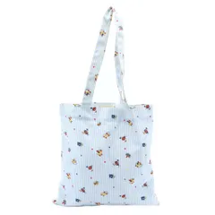 GUCCI (グッチ) トートバッグ アヒル てんとう虫 ストライプ ブルー/ホワイトのサムネイル