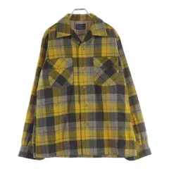 PENDLETON (ペンドルトン) 50S VINTAGE ヴィンテージ USA製 チェック ウールフランネル 長袖シャツ グレー/ブルーのサムネイル